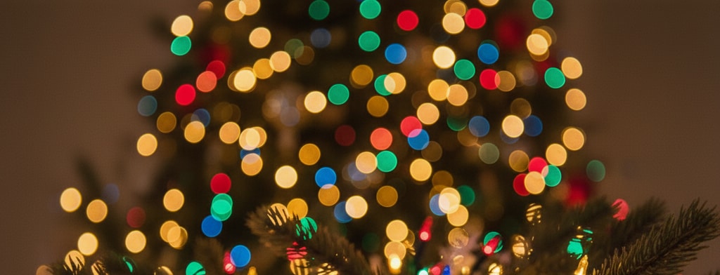 bokeh christmas lights Columbus