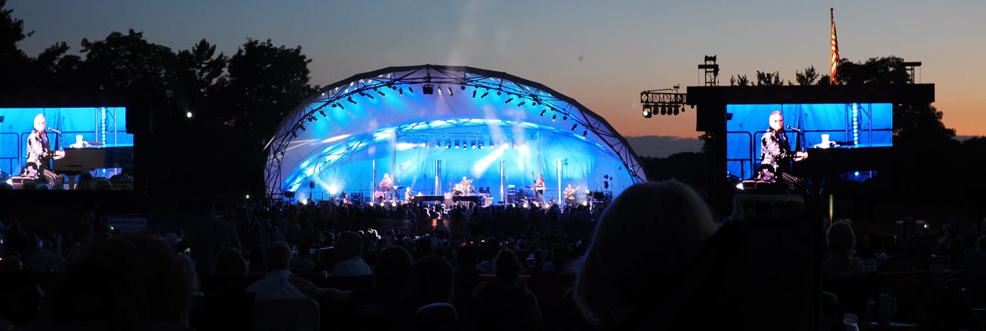 outdoor concert venue at sunset Columbus